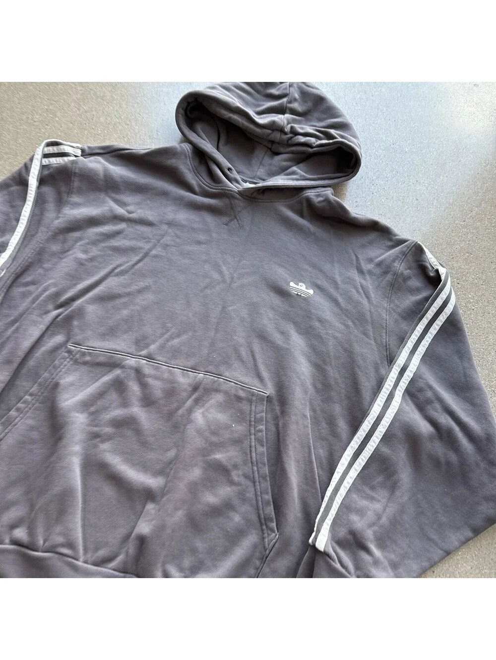 Adidas Schmoofoil Featherweight Hoodie Mens 2XL Grey Shmoo Mark Gonzales Gonz